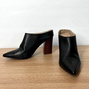 JOE’S Black Genuine Leather Women's Mule Shoes